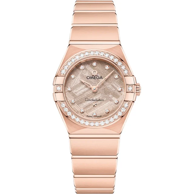 OMEGA Constellation Meteorite Dial Gold and Diamonds 25mm 131.55.25.60.99.002 kol saati