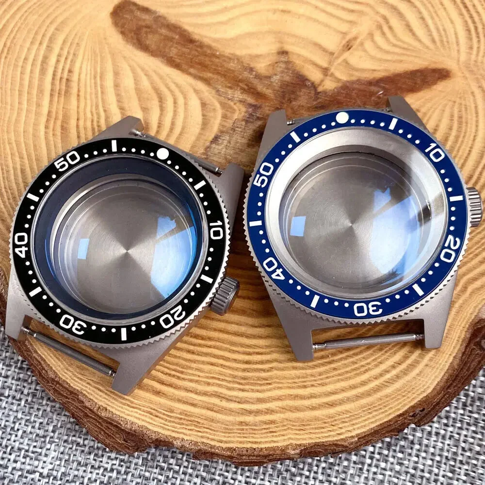 Tandorio New 41mm 62mas Titanium Watch Case AR Sapphire Glass Fit NH35 NH36 ETA2824 PT5000 Automatic Movement Watch Parts For Japan 14:173#Blue2 SS chapter;200000046:201718821#ETA2824-PT5000 41 mm kol saati