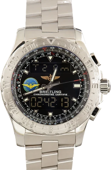 Breitling Airwolf Black Dial US Navy Special Edition A78363 kol saati