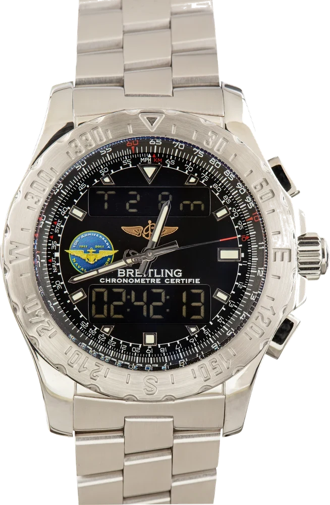 Breitling Airwolf Black Dial US Navy Special Edition A78363 44 mm kol saati