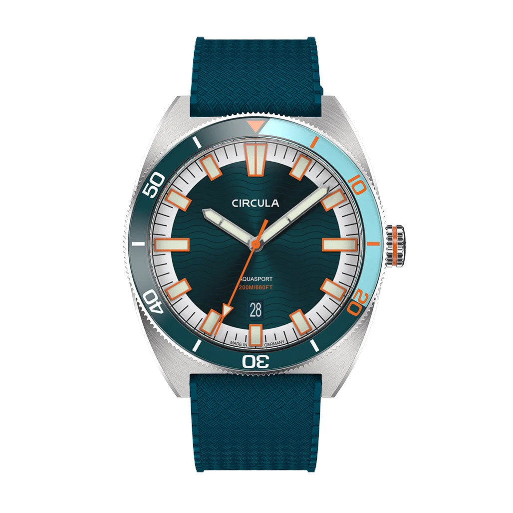 Circula AquaSport II Automatic Diver with Blue Dial #AE-ST-BB kol saati