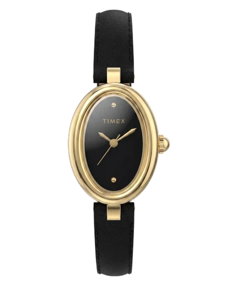 Timex Cavatina® Luxe 22mm Leather Strap Watch TW2Y86300 kol saati