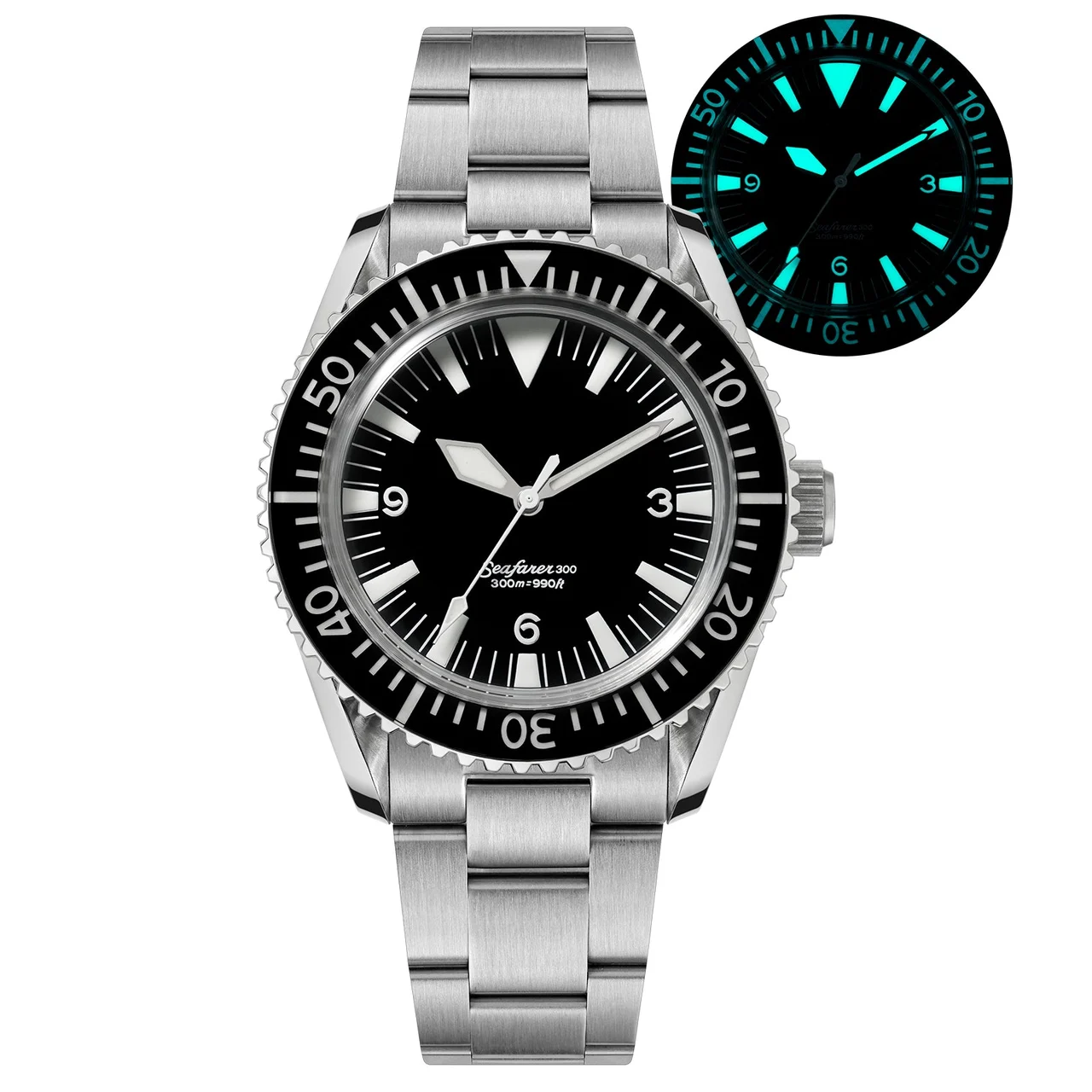 Watchdives Seafarer WD1967Q 39mm VH31 Diver Watch eu-pre-owned-seafarer-wd1967q-39mm-vh31-diver-watch 39 mm kol saati