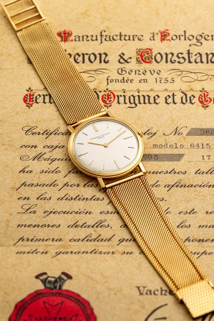Vacheron Constantin VACHERON CONSTANTIN, REF. 6415, YELLOW GOLD, ORIGINAL CERTIFICATE kol 