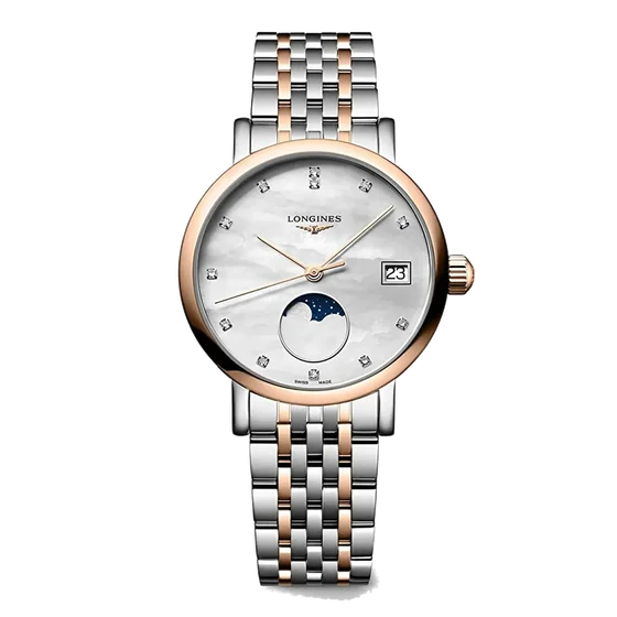 Longines Elegant Collection Moonphase L43305877 kol saati