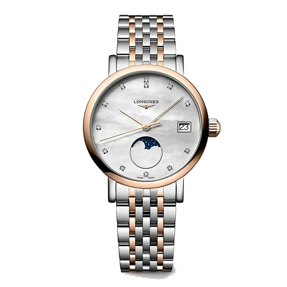 Longines Elegant Collection Moonphase L43305877 30 mm kol saati