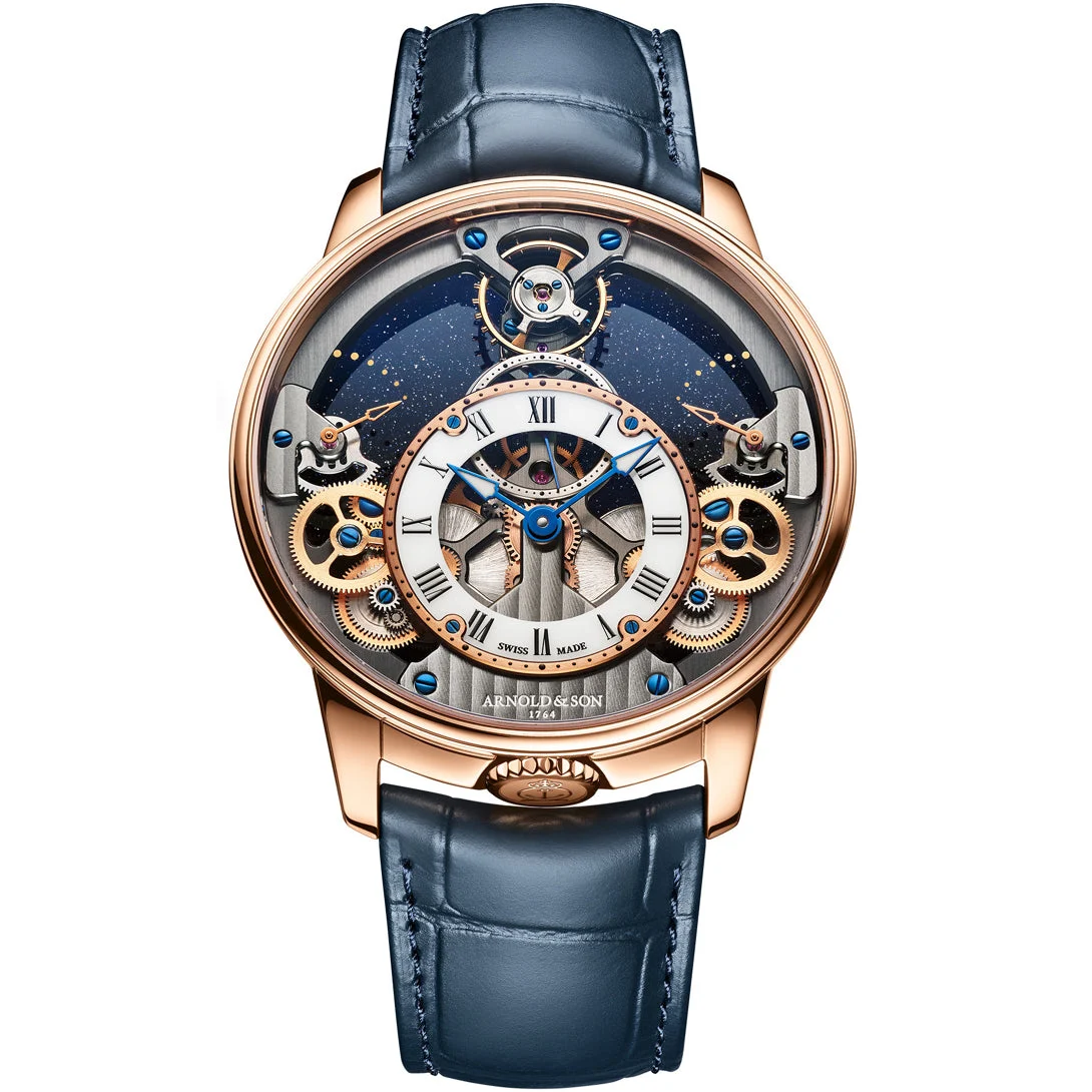 Arnold & Son Time Pyramid 42.5 Red Gold 1TPER.W01A.C153A 42.5 mm kol saati