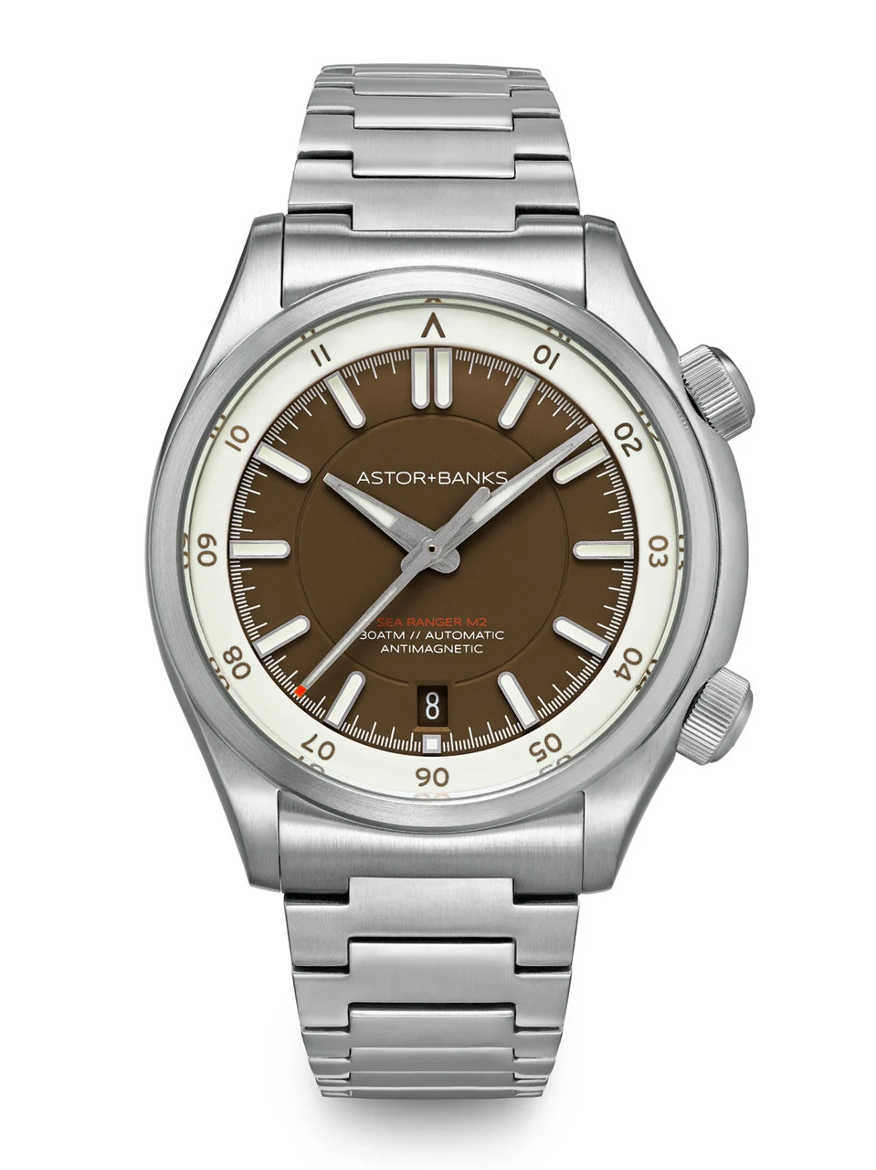 Astor+Banks Sea Ranger M2 Tobacco 40 mm kol saati