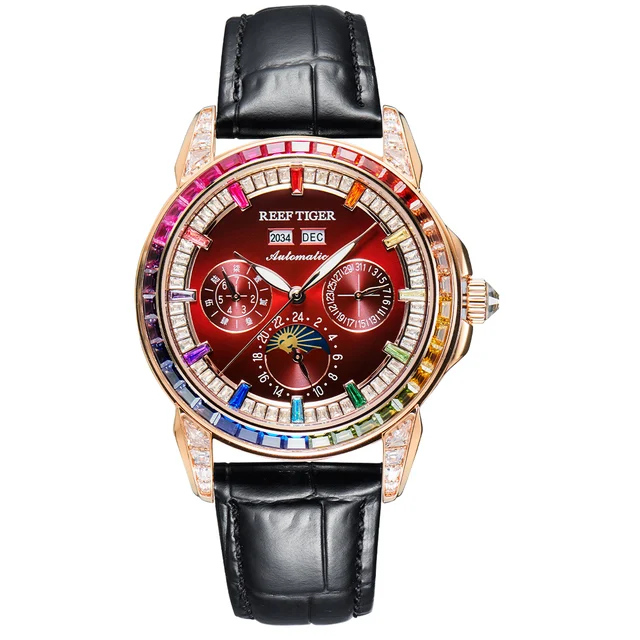 Reef Tiger Moon Phase RGA1988-PRRRBD kol saati