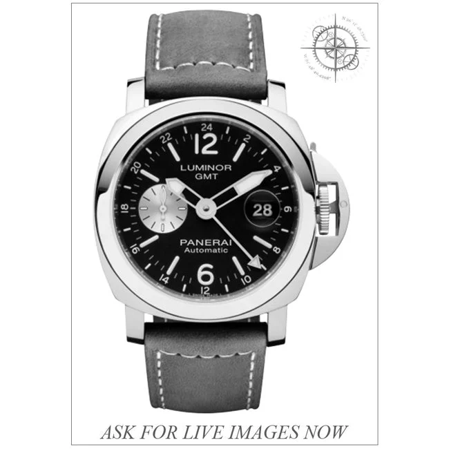 Panerai Luminor 44 GMT Automatic Chronometer Black Dial 210000078293 44 mm kol saati