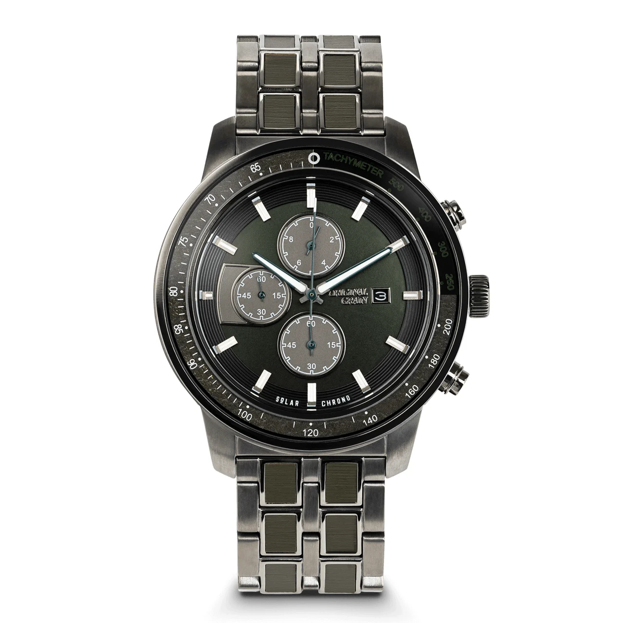 Original Grain Whiskey Barrel OG-12-SC-MIL-GRN 45 mm kol saati