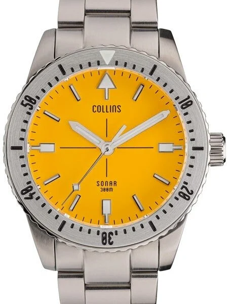 Collins SONAR Swiss Automatic, 300-M Dive Watch with 39.5mm Case and a Sapphire Crystal #C