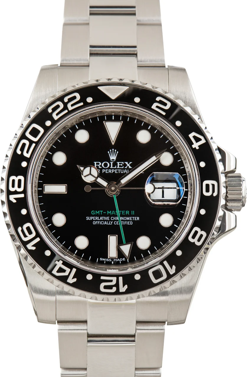 Rolex GMT-Master II Ref 116710 Black Dial 116710LN 40 mm kol saati