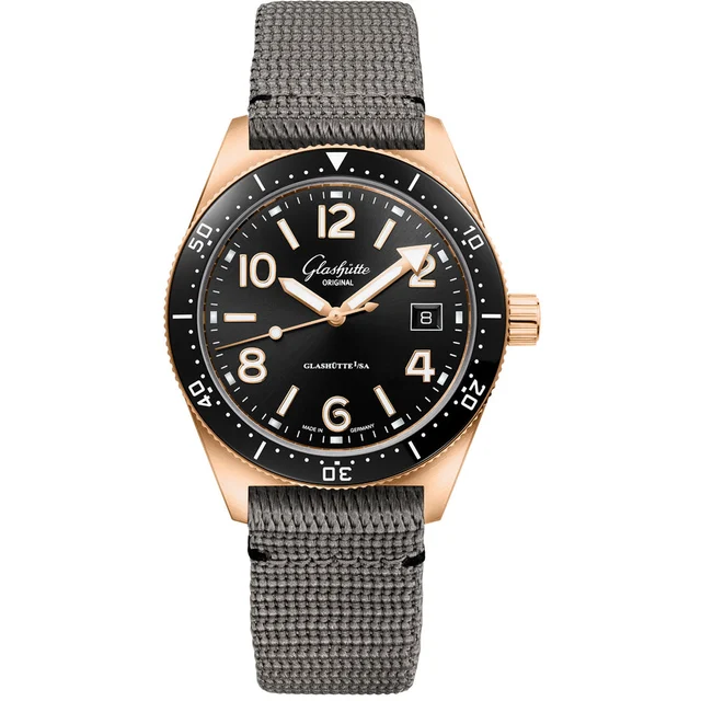 Glashutte Original Glashütte Original SeaQ Red Gold 39mm 1-39-11-17-91-34 kol saati
