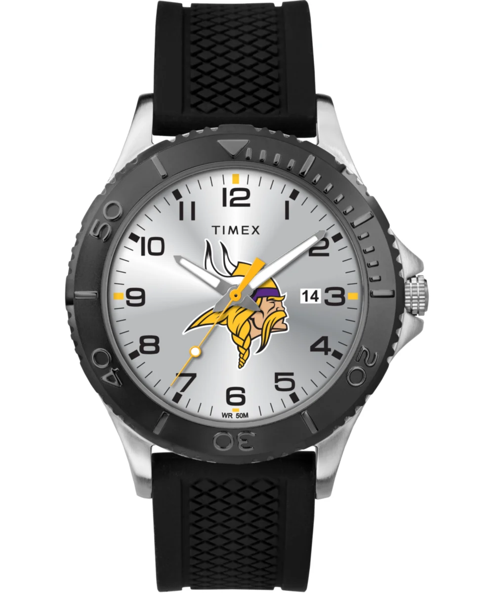 Timex Gamer Black Minnesota Vikings TWZFVIKMD 42 mm kol saati