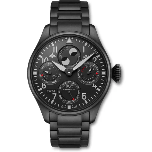 IWC Big Pilot’s Watch Perpetual Calendar TOP GUN Ceratanium® IW503604 kol saati