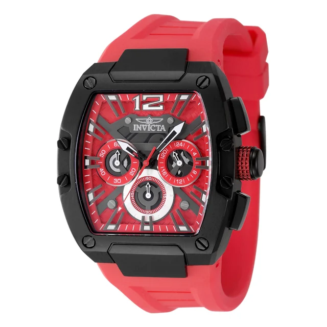 Invicta Racing Sector Grid Watch - 43mm, Red (48473) kol saati