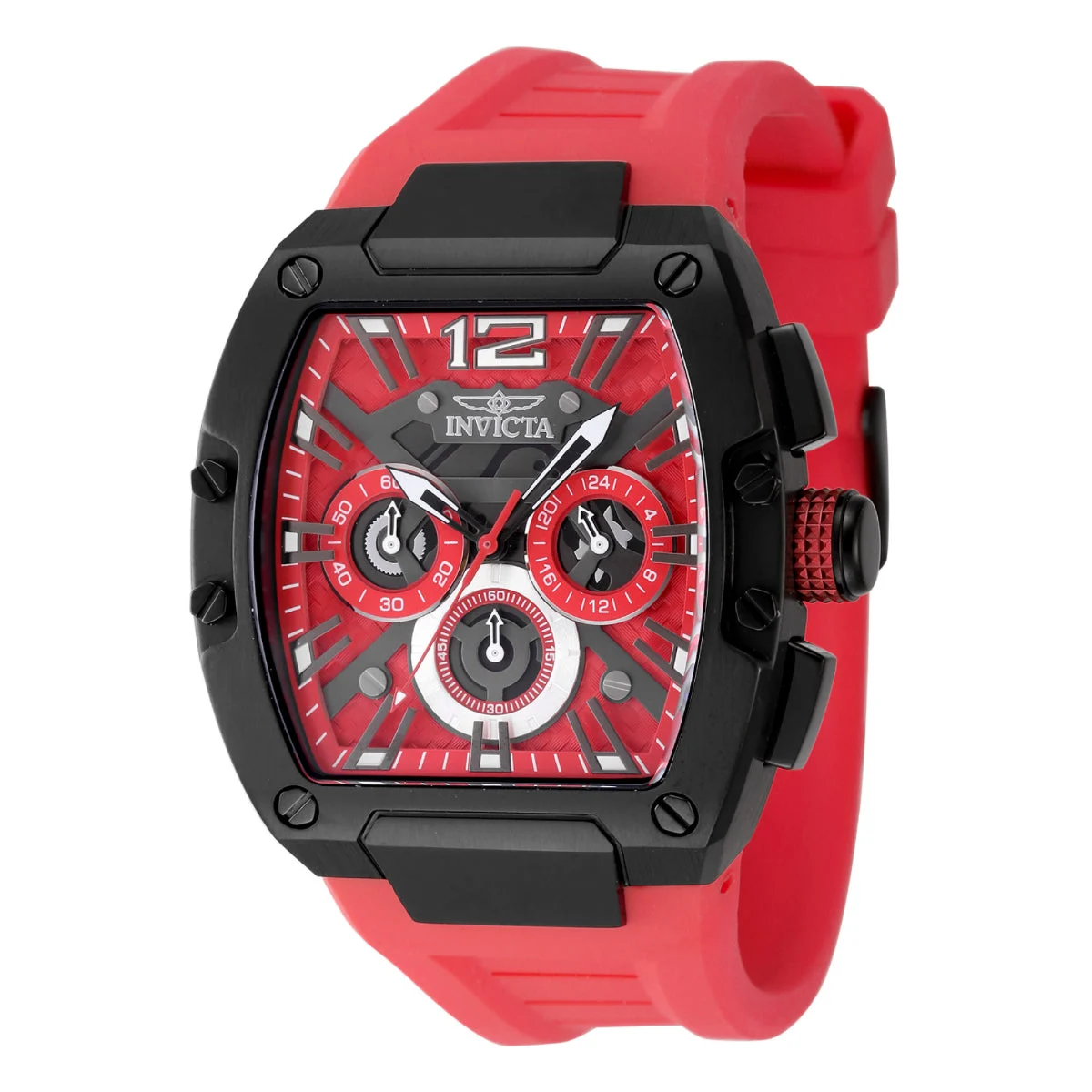 Invicta Racing Sector Grid Watch - 43mm, Red (48473) 43 mm kol saati