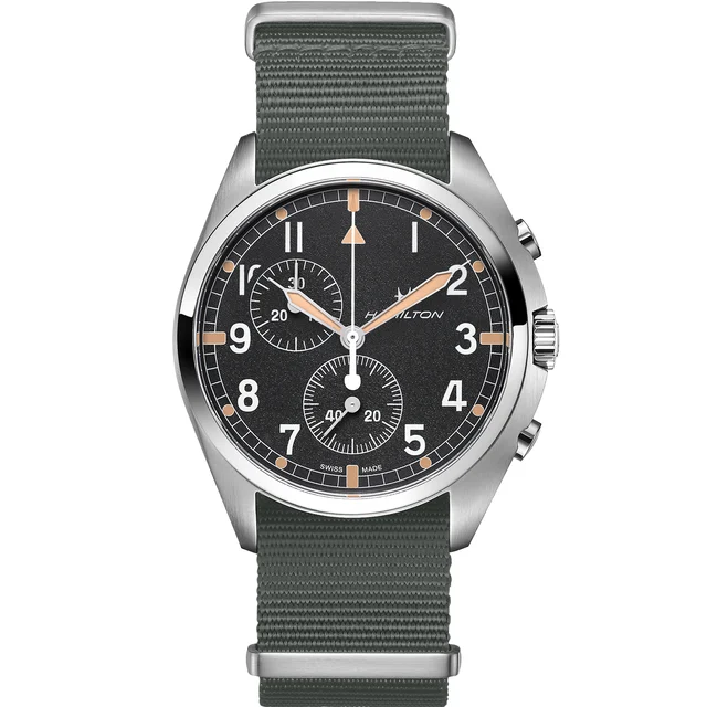 Hamilton Khaki Aviation Pilot Pioneer Chrono Quartz H76522931 kol saati