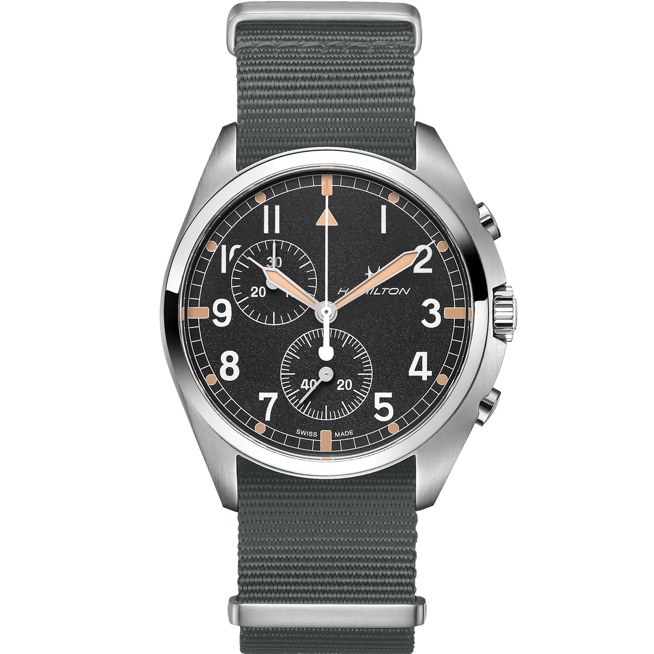 Hamilton Khaki Aviation Pilot Pioneer Chrono Quartz H76522931 41 mm kol saati