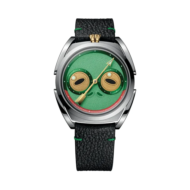 Louis Erard Konstantin Chaykin Unfrogettable Green 40mm - Green on Leather Strap 85340AA01