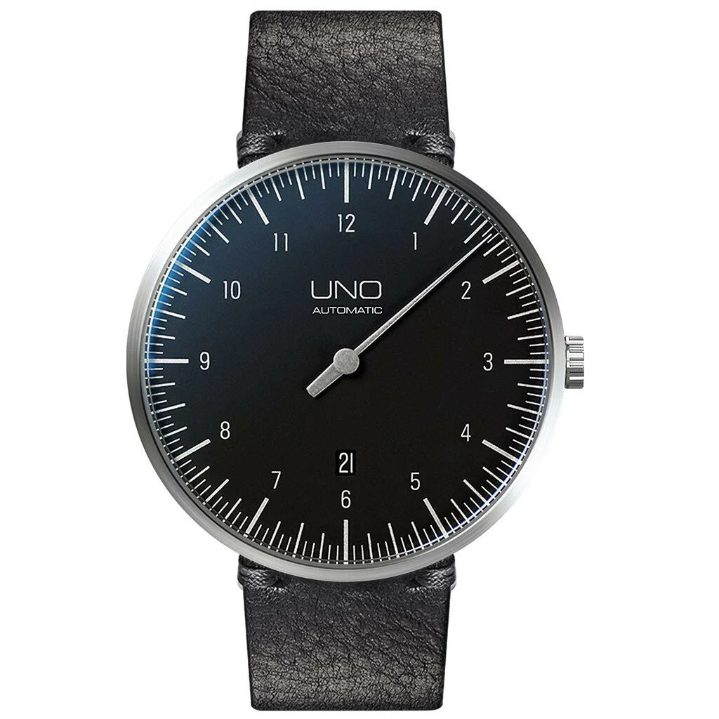 Botta UNO one hand 12-hour Swiss automatic watch with 44mm stainless steel case #819010 44 mm kol saati