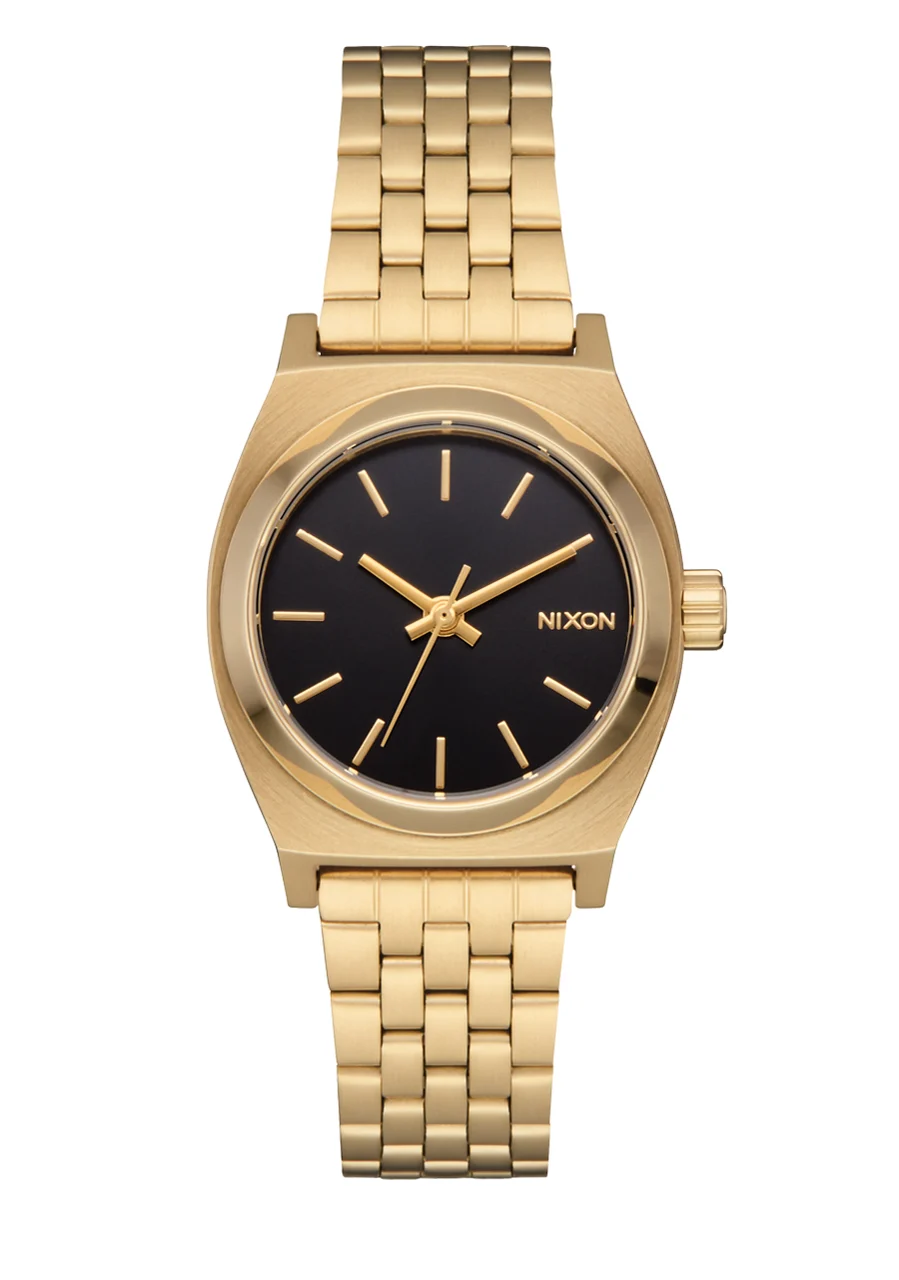 Nixon US Small Time Teller - Gold / Black / Gold A399-5333-00 26 mm kol saati