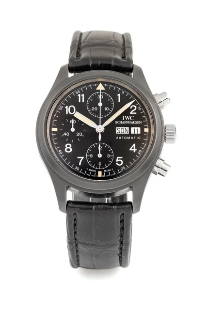IWC IWC, REF. 3705, FLIEGERCHRONOGRAPH, CERAMIC A fine and rare, self-winding, ceramic chr