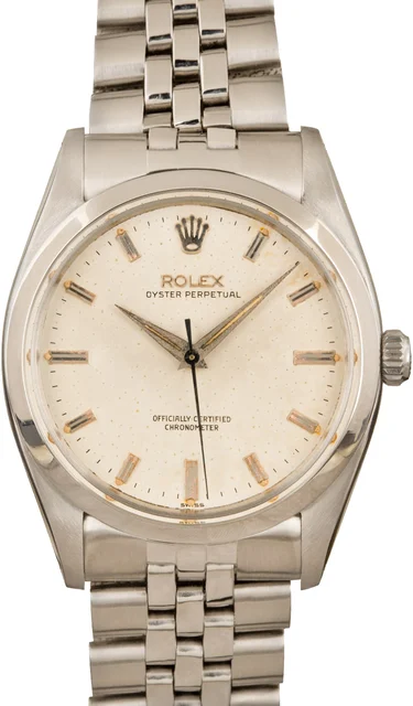 Rolex Oyster Perpetual 6614 Silver Dial kol saati