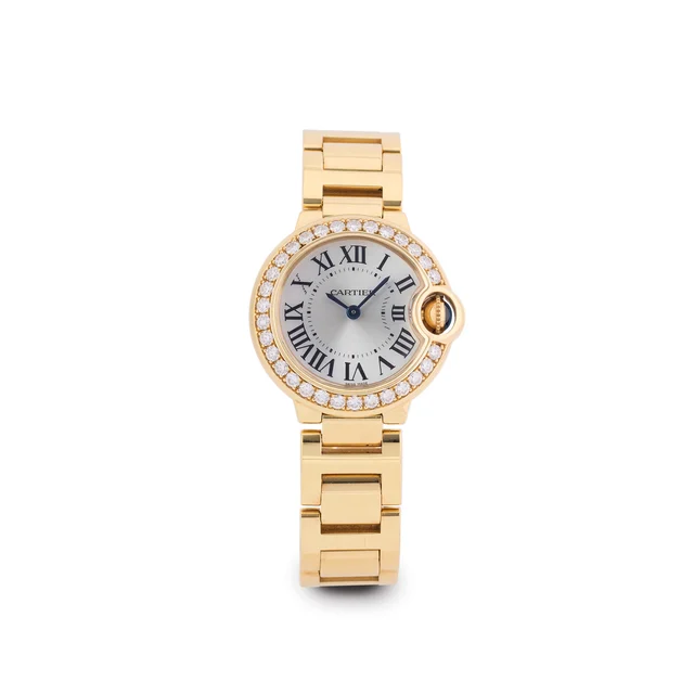 Cartier CARTIER, REF. WE9001Z3, BALLON BLEU, 18K YELLOW GOLD AND DIAMONDS kol saati