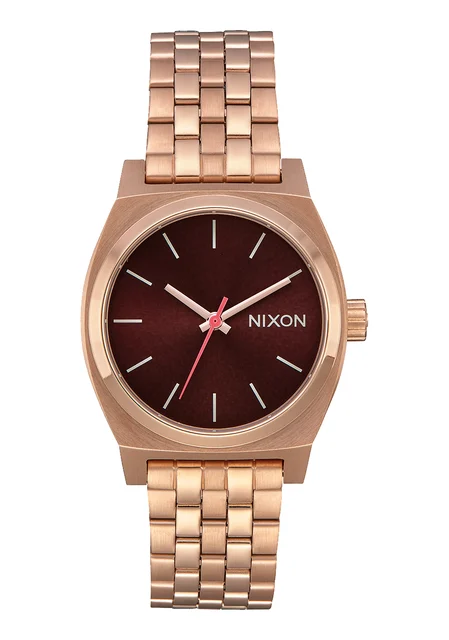 Nixon US Medium Time Teller - All Rose Gold / Brown A1130-2617-00 kol saati
