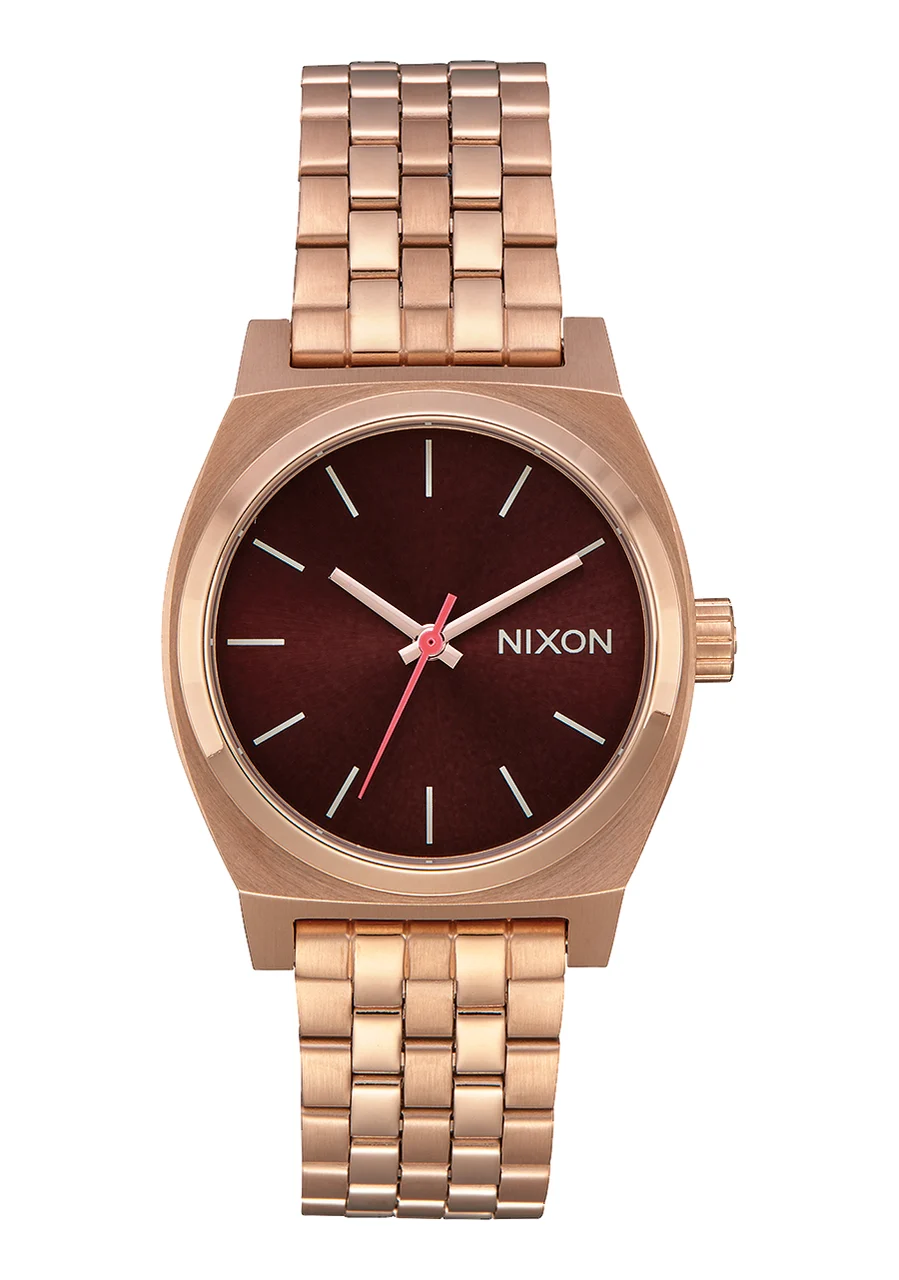 Nixon US Medium Time Teller - All Rose Gold / Brown A1130-2617-00 31 mm kol saati