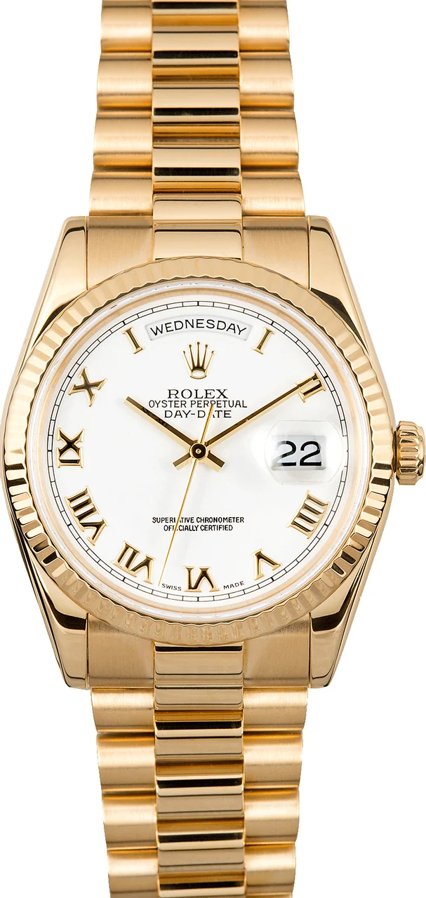Rolex President 18K Gold Day-Date 118238 118238 - CPO 36 mm kol saati