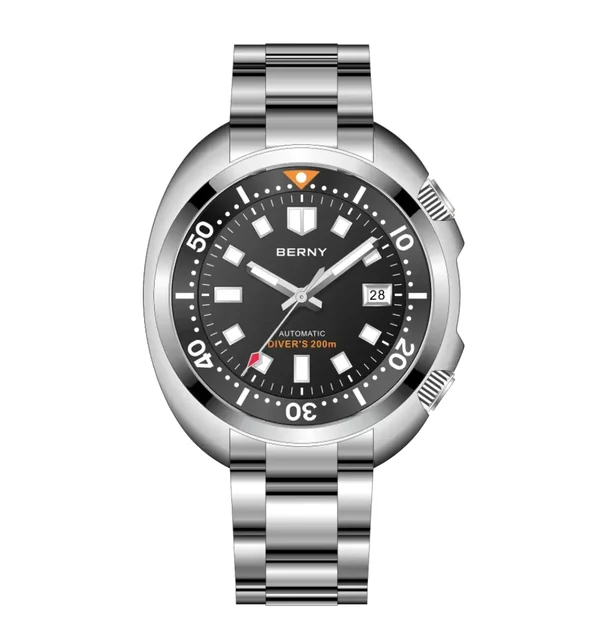 BERNY Customize-Men Automatic Compressor-style Diver Watch-AM1970M AM1970M-Z kol saati