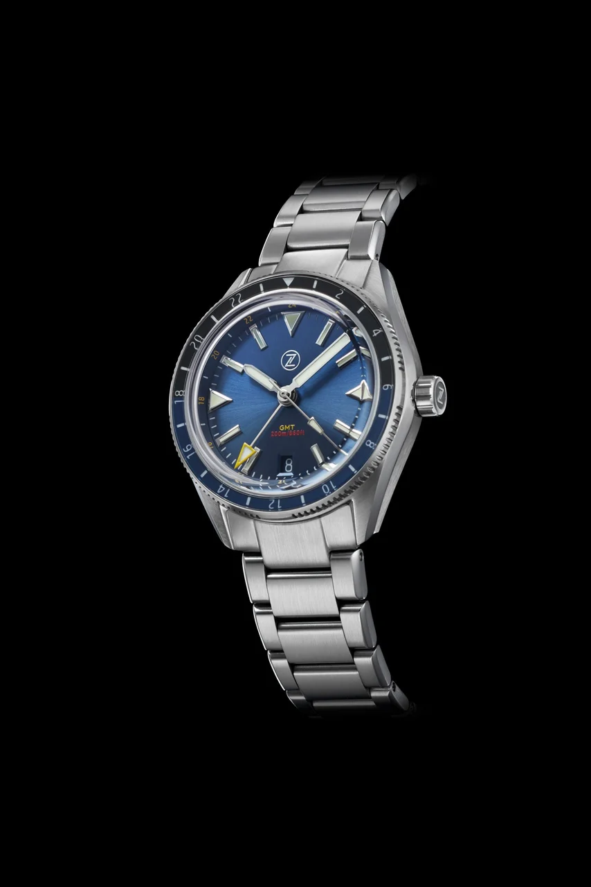 Zelos Horizons V2 GMT 200m SS Midnight Blue 20 mm kol saati