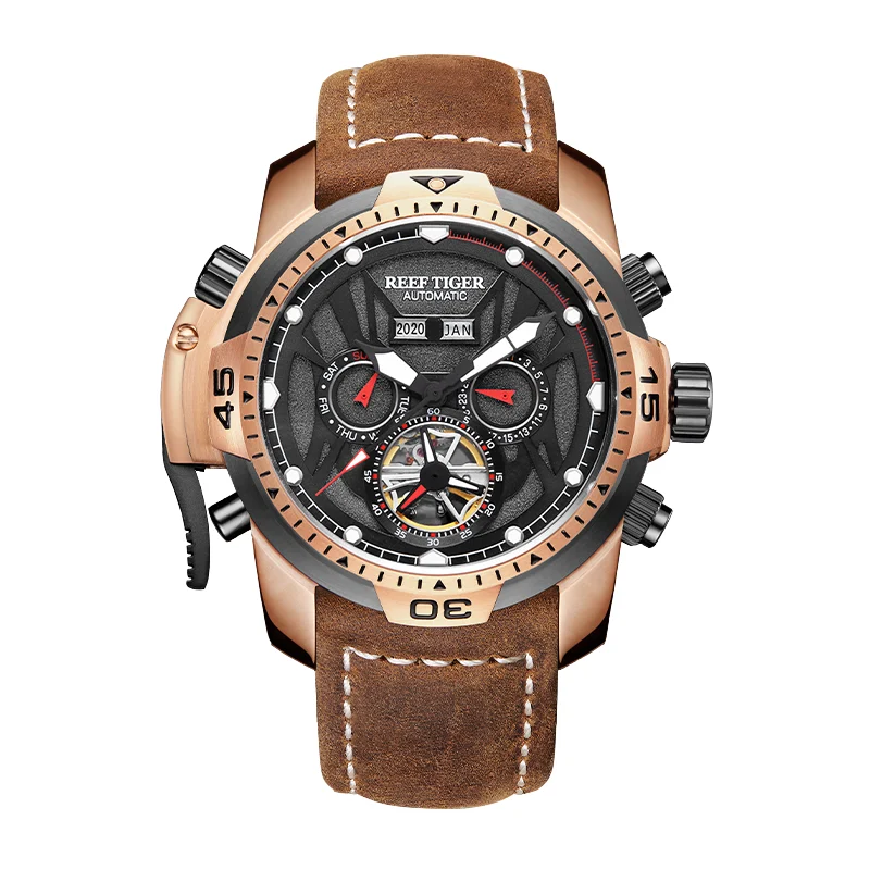 Reef Tiger Aurora Transformer RGA3532-03-3 46 mm kol saati