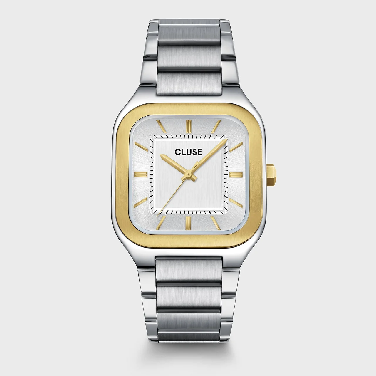 CLUSE Quadrus Watch Steel, Silver, Two-Tone CW25704 35 mm kol saati