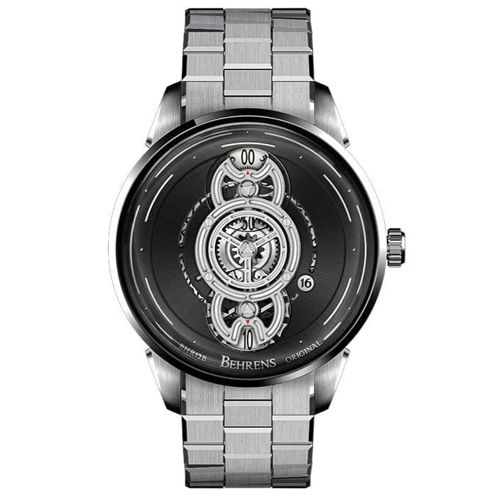 Behrens Interstellar Travel Black On Bracelet BHR012-WBLKG kol saati