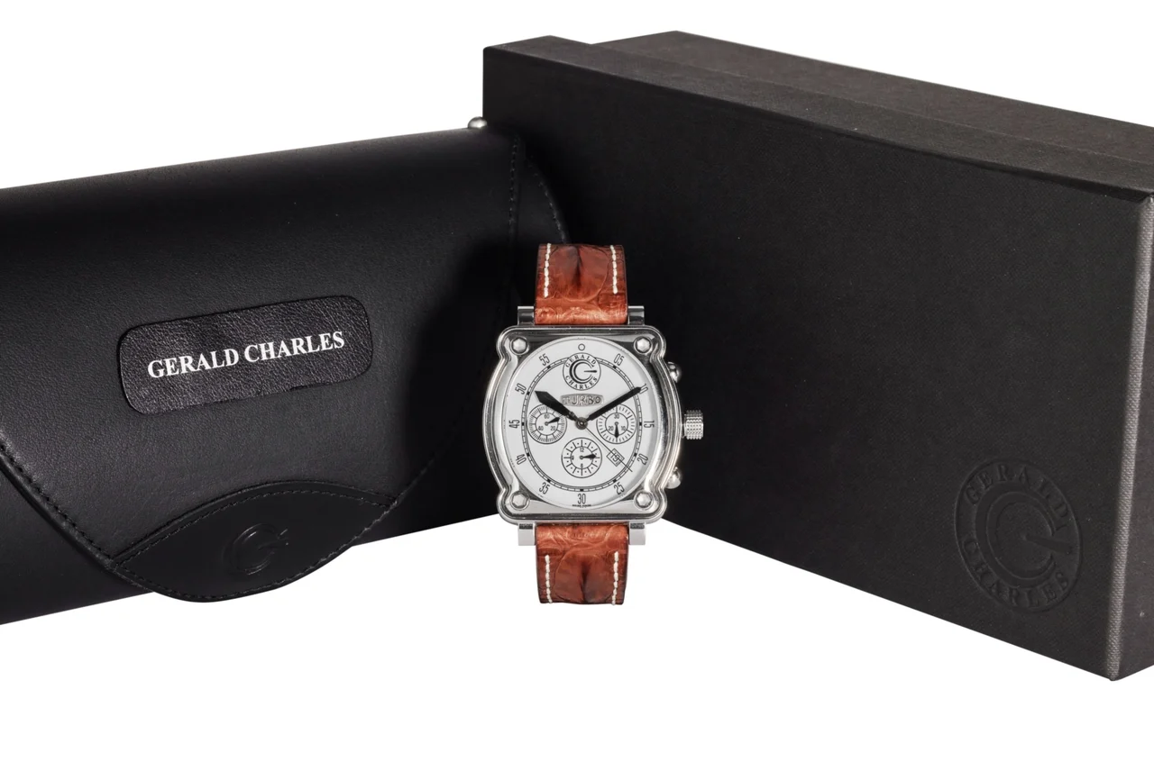 Gerald Charles GERALD CHARLES, REF. GC16-SS-CS15BDR-01, TURBO, STEEL kol saati