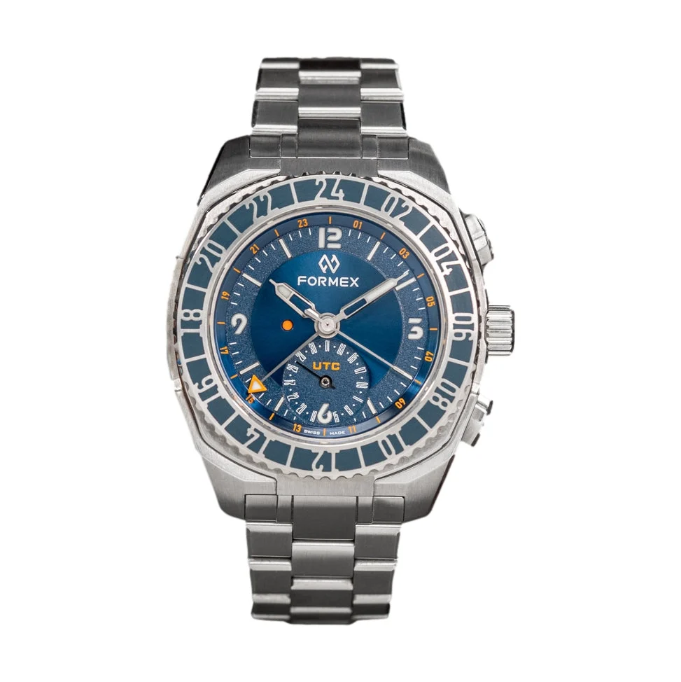 Formex Stratos UTC Automatic 41mm - Blue on Bracelet 1101.1.6431.111 41 mm kol saati