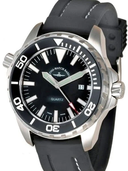 Zeno Meter Pro Dive Watch with Black Dial and Swiss Quartz Movement #6603Q-a1 kol saati