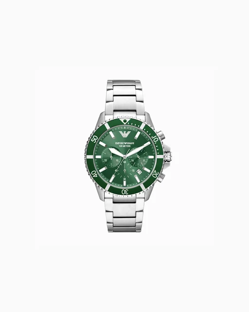 Emporio Armani World Explorer Chronograph Stainless Steel Watch AR11500 kol saati
