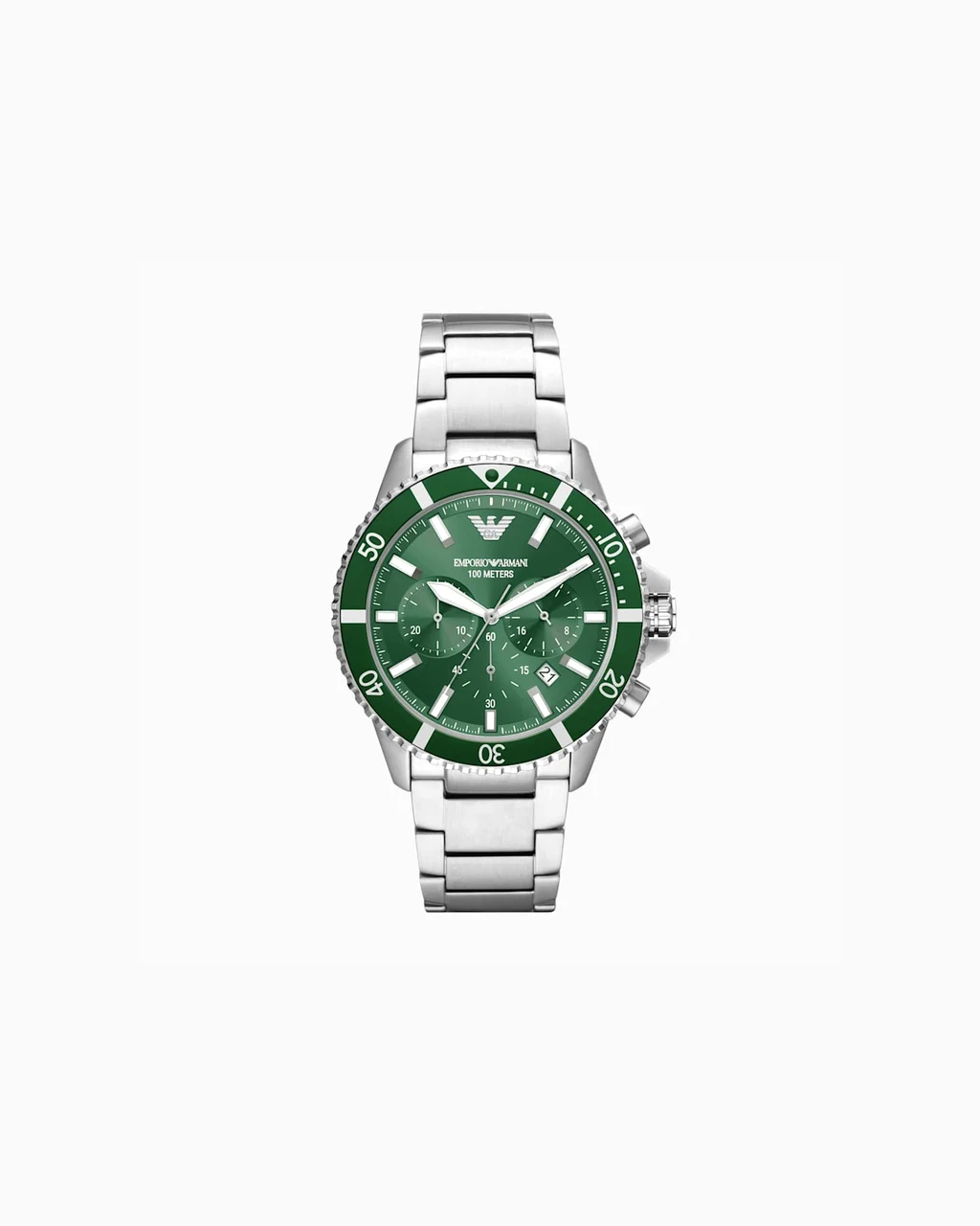 Emporio Armani World Explorer Chronograph Stainless Steel Watch AR11500 43 mm kol saati