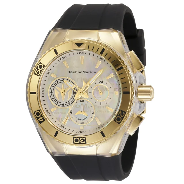 Invicta TechnoMarine Cruise California Watch w/ Mother of Pearl Dial - 46.65mm, Black (TM-