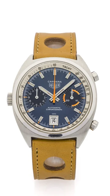Heuer HEUER, REF. 1153 CARRERA LEFT-HAND CROWN STEEL kol saati