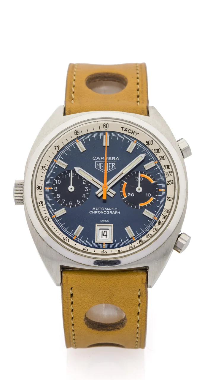 Heuer HEUER, REF. 1153 CARRERA LEFT-HAND CROWN STEEL kol saati