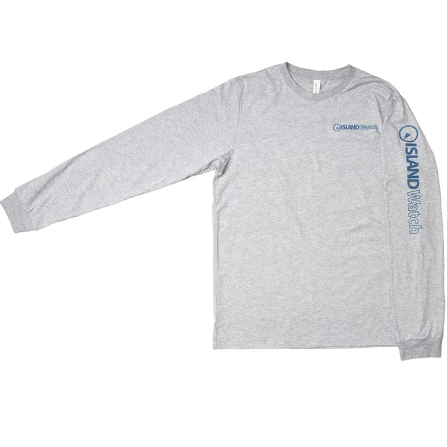 Island Watch Long-Sleeve T-Shirt in Grey #LSTS-G LSTS-G-S kol saati