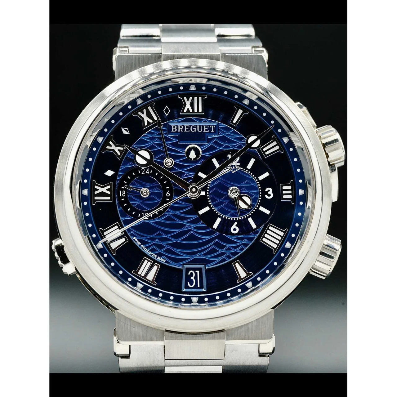 Breguet Marine Alarme Musicale 5547BB/Y2/9ZU 210000033377 40 mm kol saati