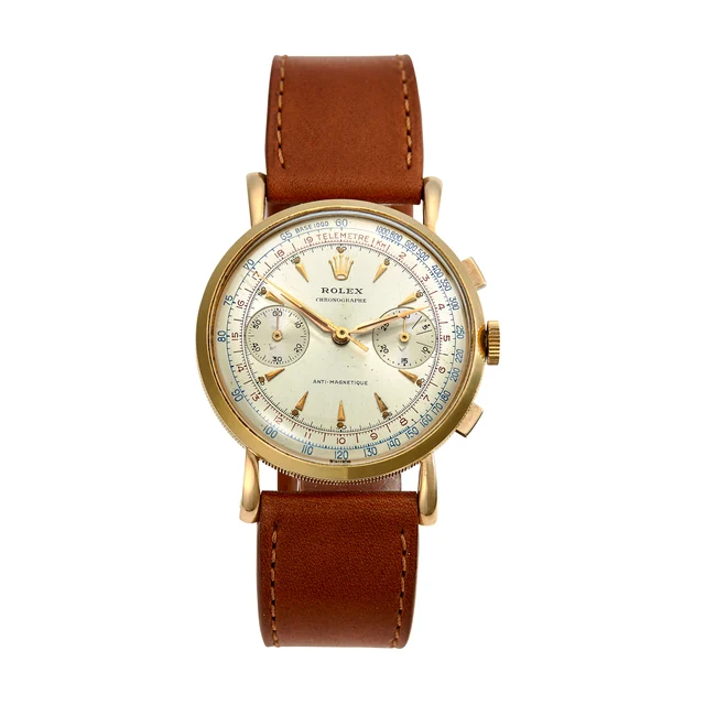 Rolex ROLEX REF 4062 "COIN-EDGE" PINK GOLD CHRONOGRAPH kol saati