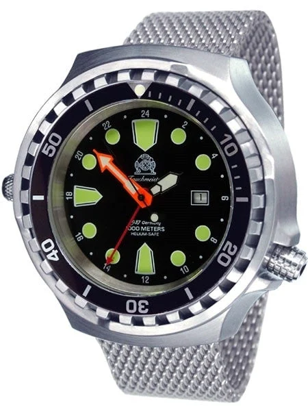 Tauchmeister XXL 1000-Meter, automatic diver watch with Milanese bracelet T0309MIL 52 mm kol saati